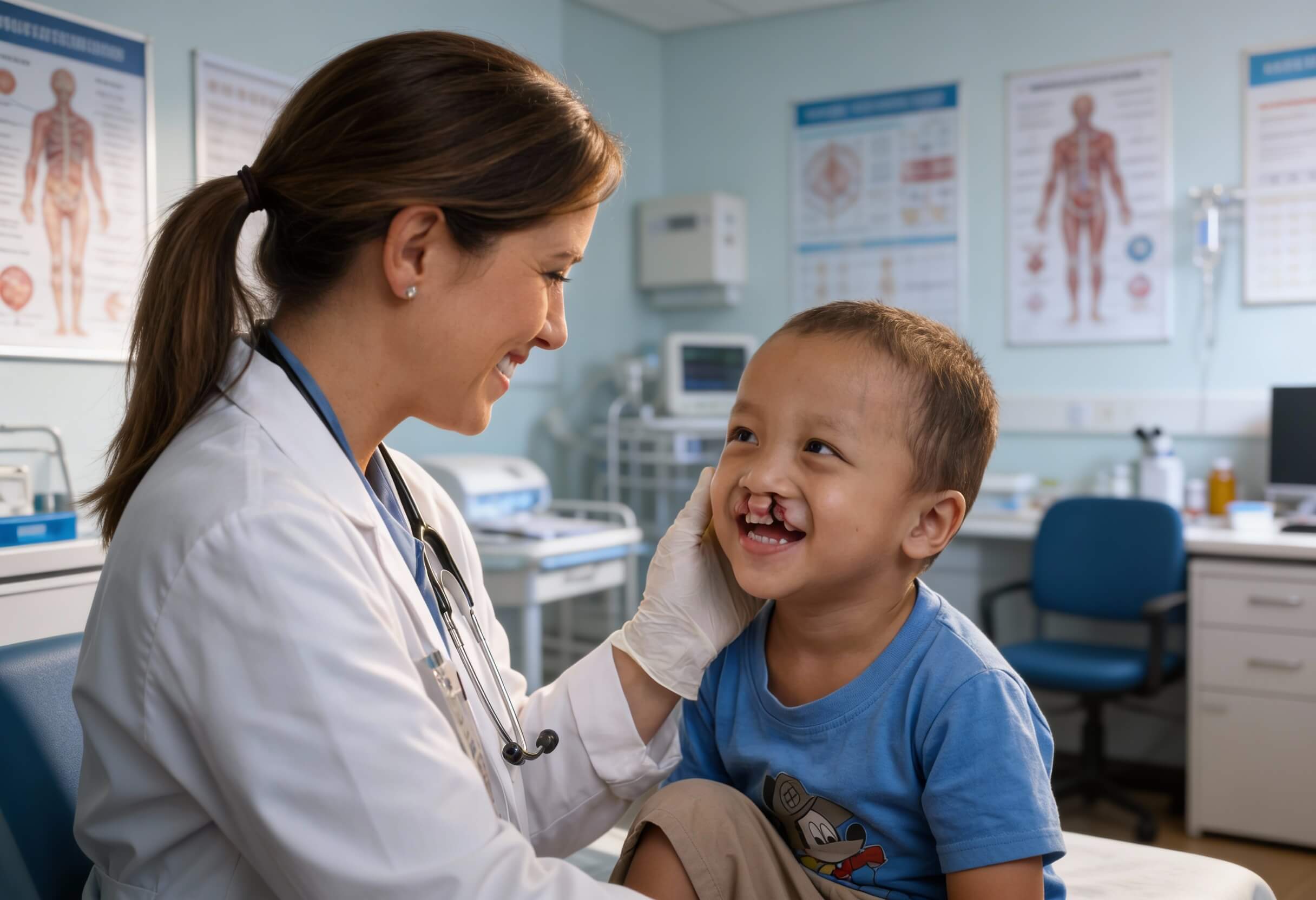 Children receiving cleft care